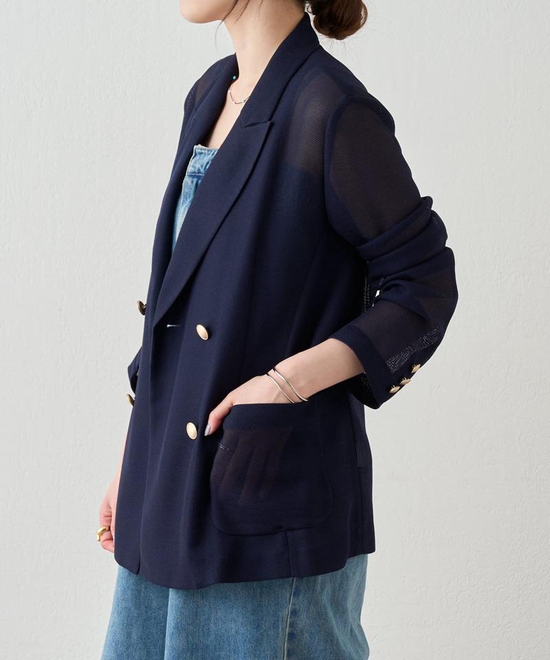 《夏の体型カバーに！》メッシュジャケット