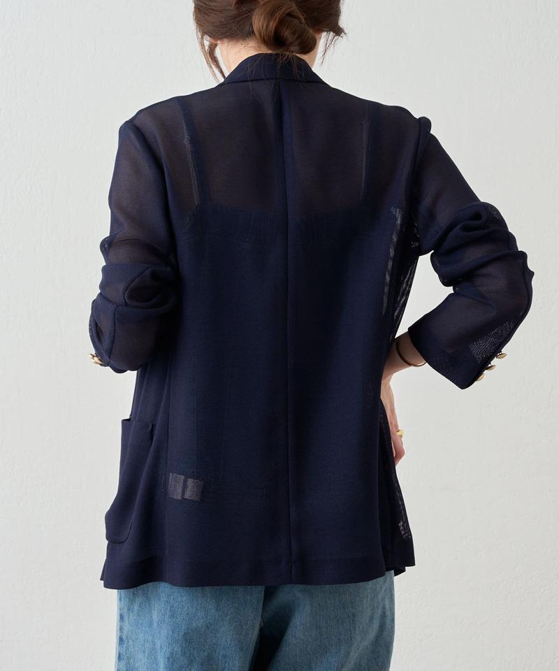 《夏の体型カバーに！》メッシュジャケット