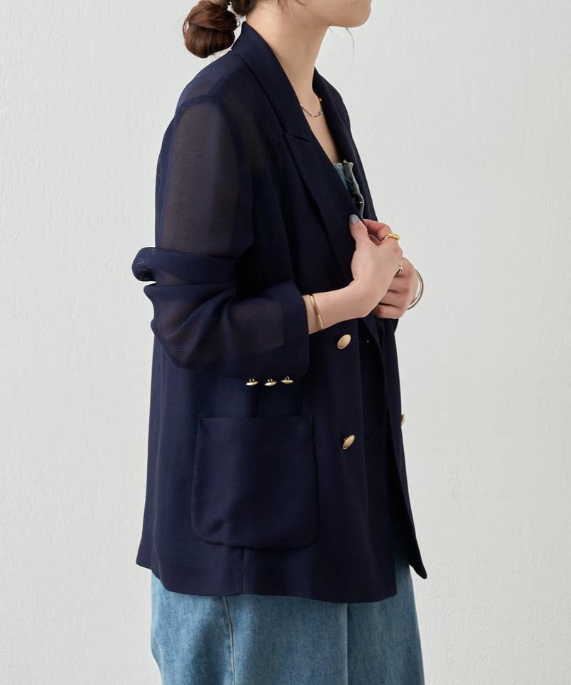 《夏の体型カバーに！》メッシュジャケット