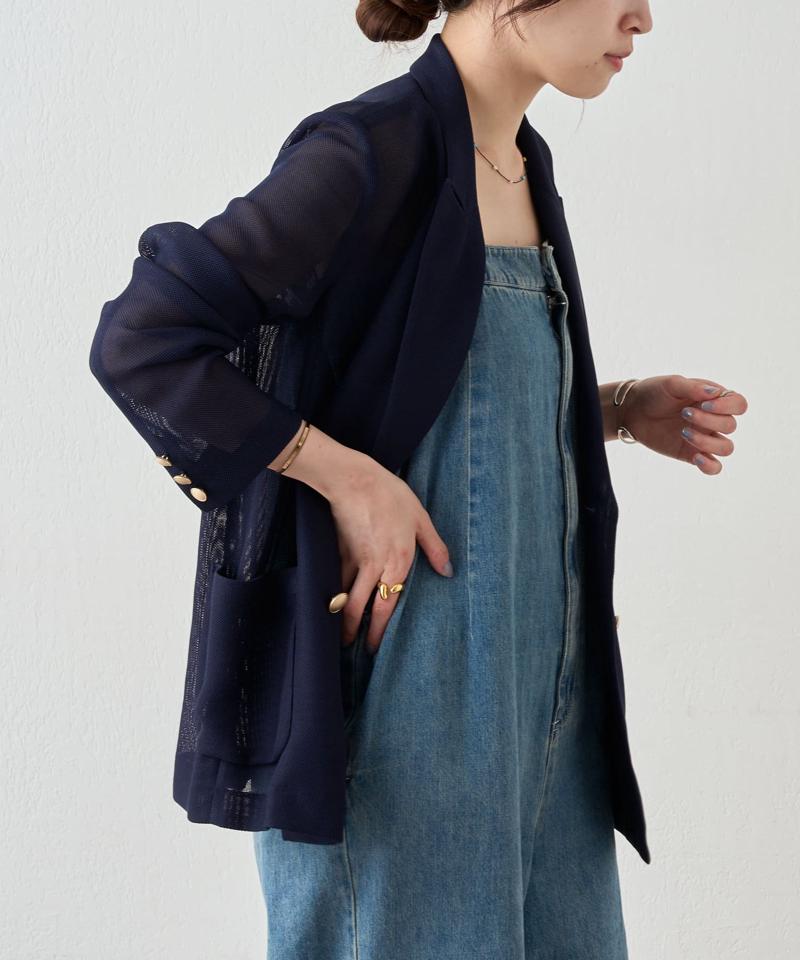 《夏の体型カバーに！》メッシュジャケット