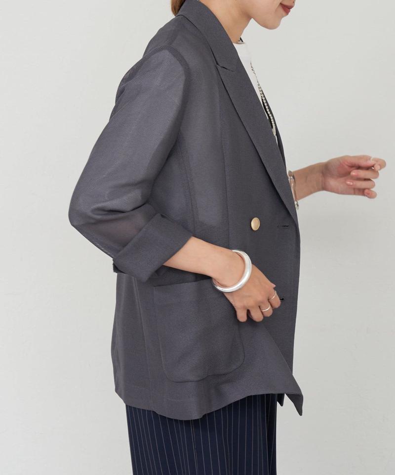 《夏の体型カバーに！》メッシュジャケット