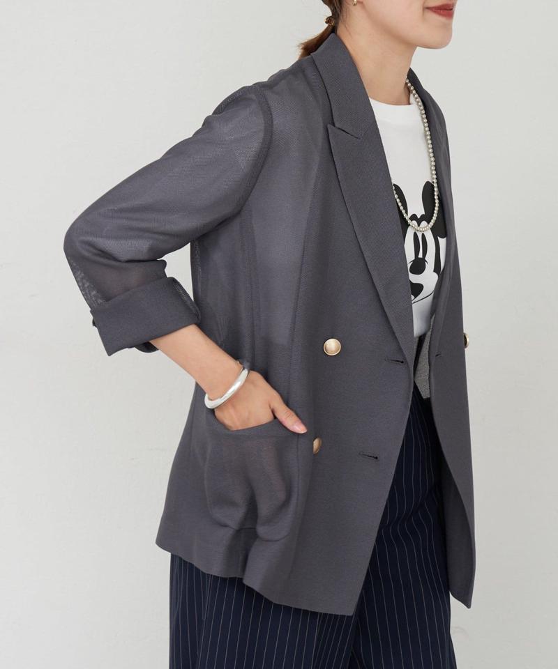 《夏の体型カバーに！》メッシュジャケット