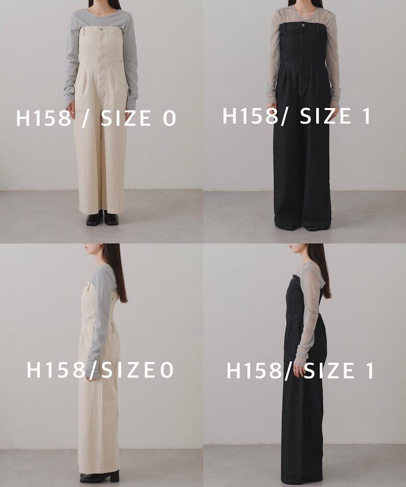 【低身長サイズ/2サイズ展開/WEB限定】デニムベアサロペット