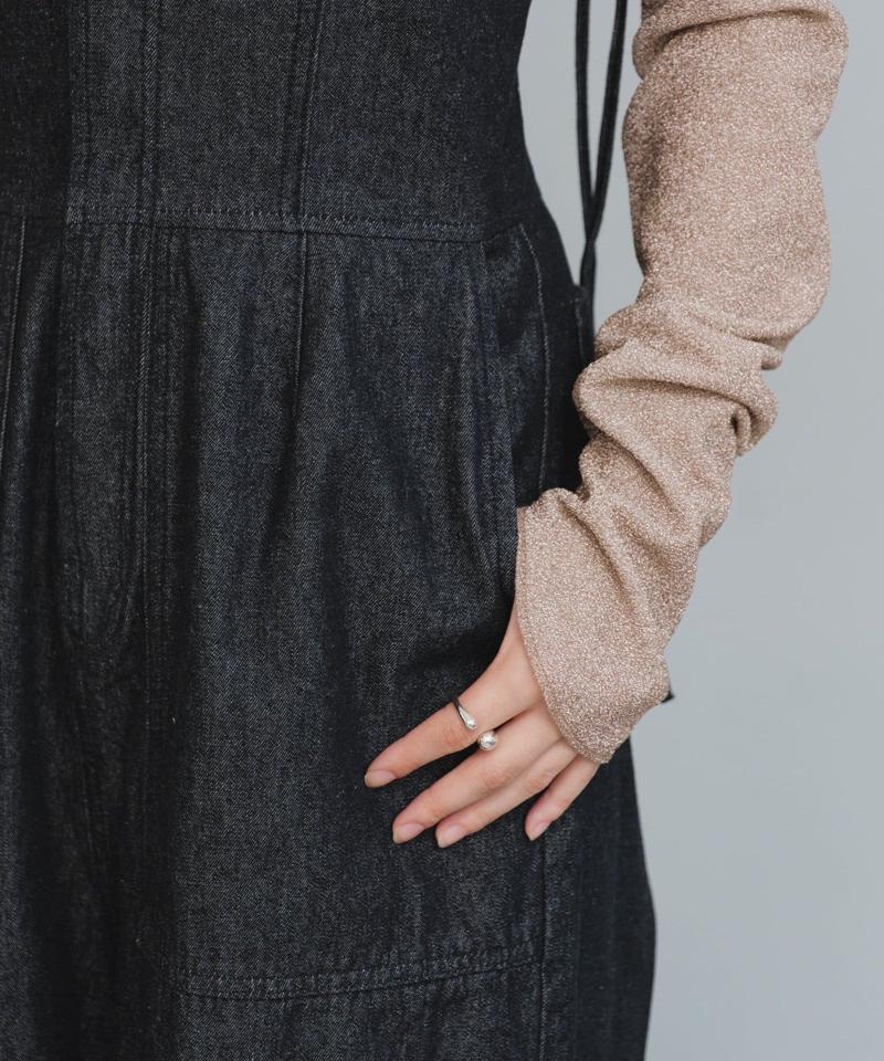 【低身長サイズ/2サイズ展開/WEB限定】デニムベアサロペット