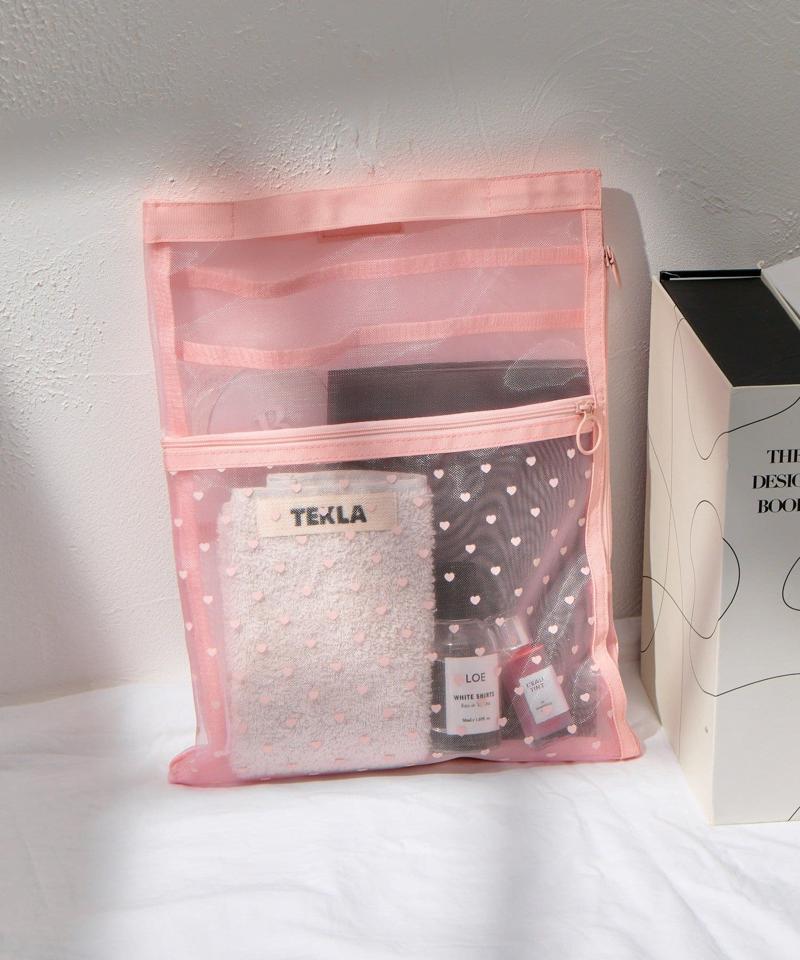 【お客様満足度98%超え♪】【WEB限定】ハートメッシュバッグインバッグ