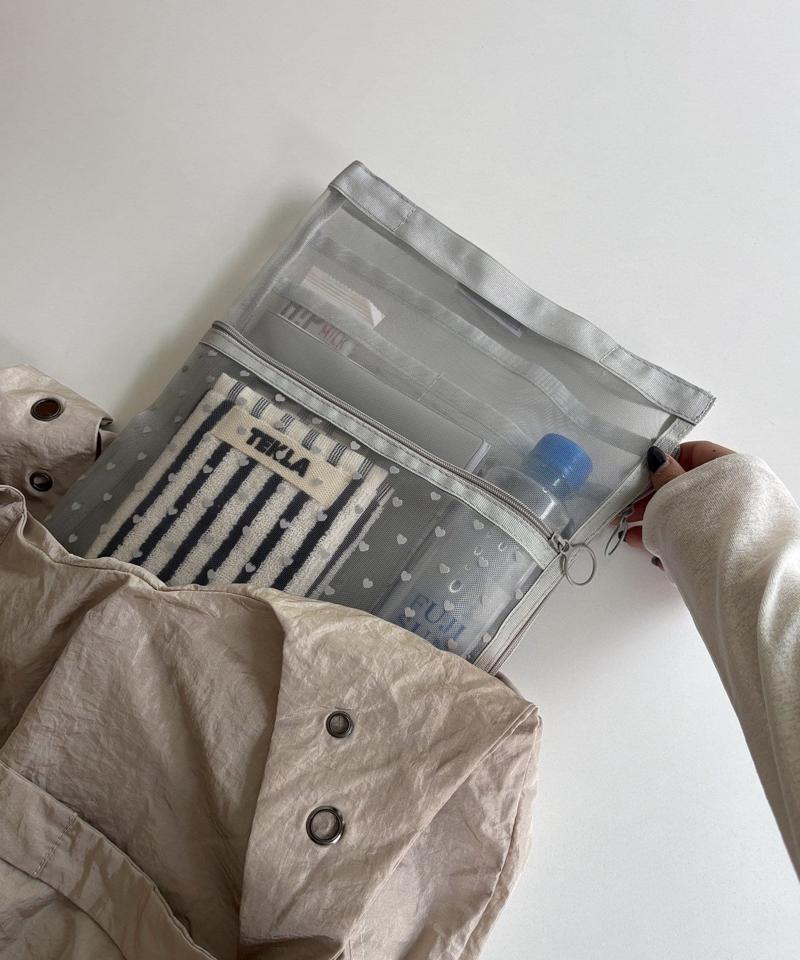 【お客様満足度98%超え♪】【WEB限定】ハートメッシュバッグインバッグ