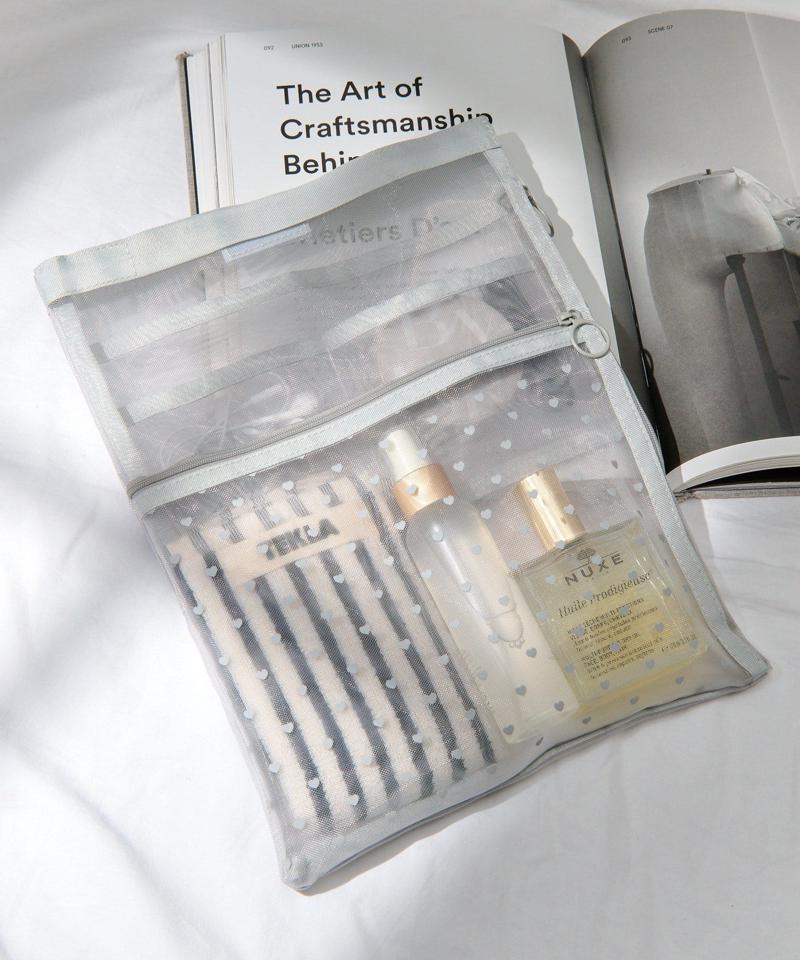 【お客様満足度98%超え♪】【WEB限定】ハートメッシュバッグインバッグ