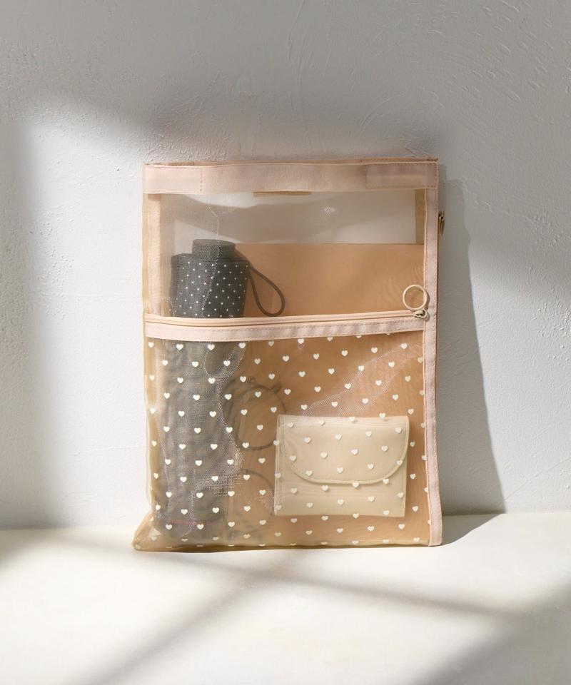 【WEB限定】ハートメッシュバッグインバッグ