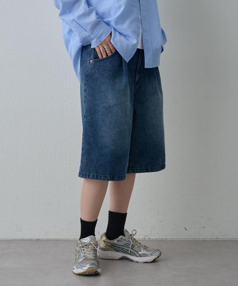 【UNISEX】デニムバギーショーツ