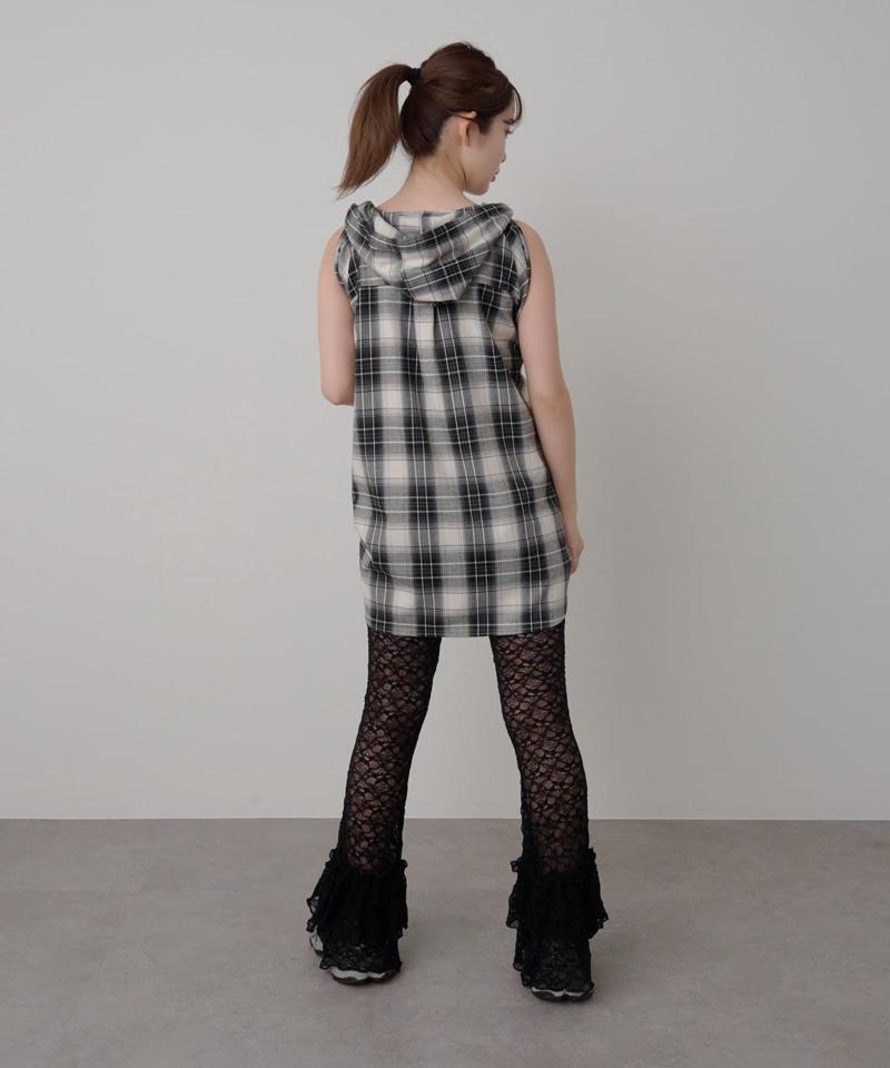 レースフレアパンツ