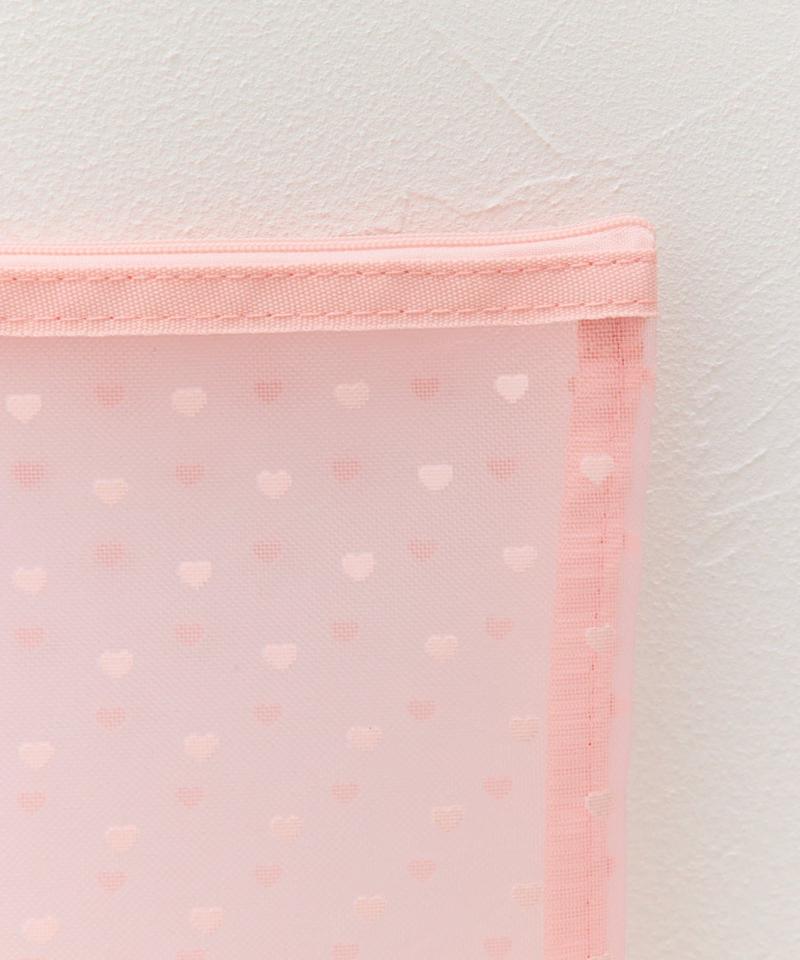 【WEB限定】【人気の為再入荷/新色追加】ハートメッシュポーチ(L)