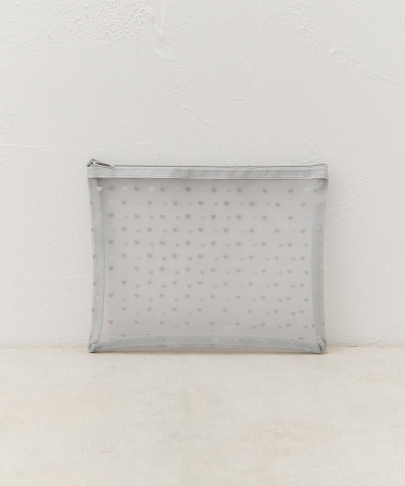 【WEB限定】【人気の為再入荷/新色追加】ハートメッシュポーチ(L)