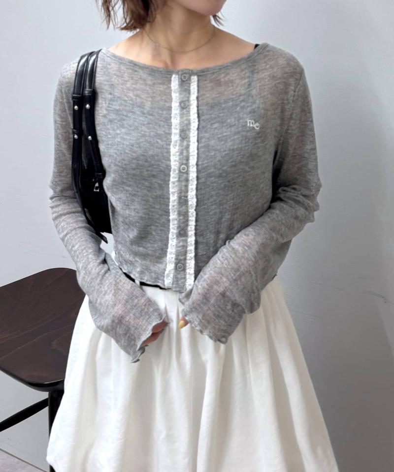 [mline]meシアーニット カーデ