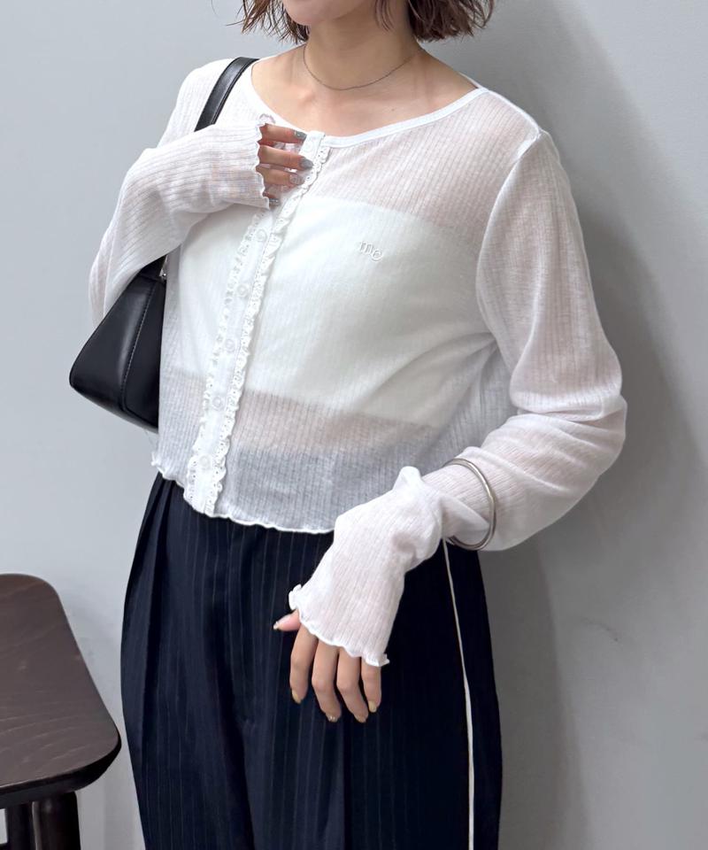 [mline]meシアーニット カーデ