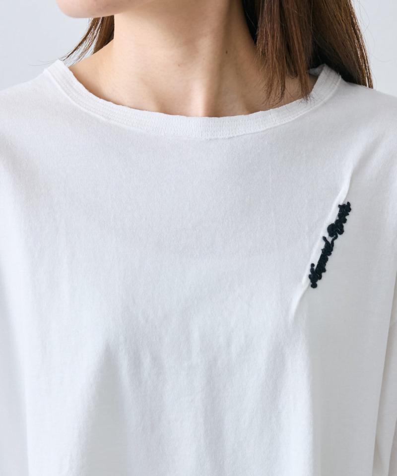 タックロゴ刺繍Tシャツ