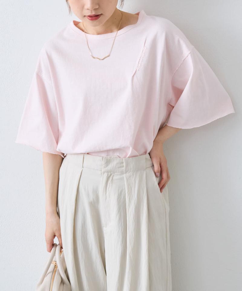 タックロゴ刺繍Tシャツ