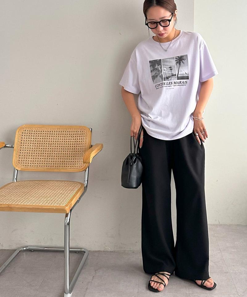 【ユニセックス】サマーフォトグラフィックTシャツ