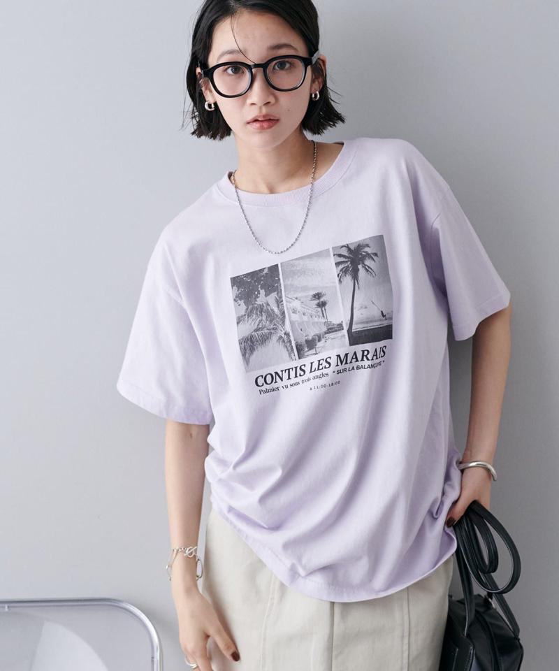 【ユニセックス】サマーフォトグラフィックTシャツ