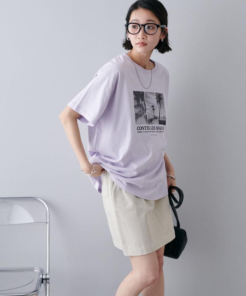 【ユニセックス】サマーフォトグラフィックTシャツ