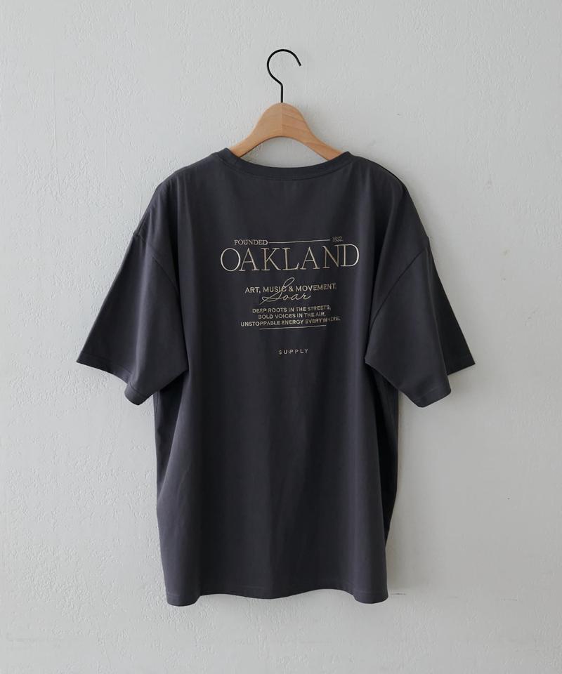 【ユニセックス】カラー刺繍ロゴTシャツ