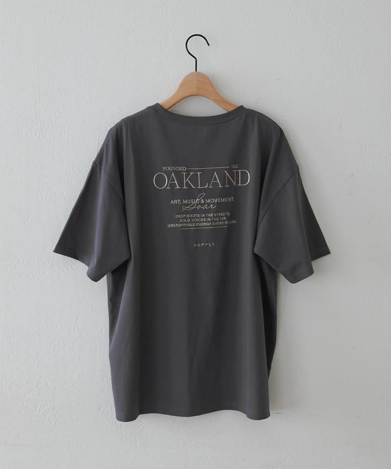 【ユニセックス】カラー刺繍ロゴTシャツ