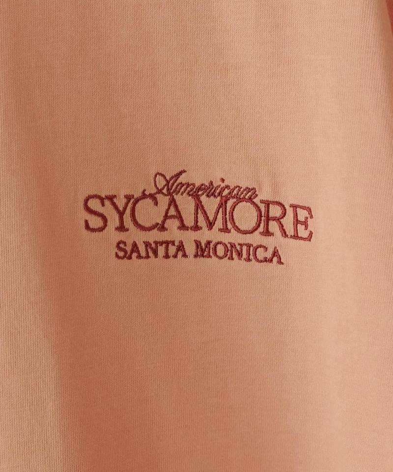 【ユニセックス】カラー刺繍ロゴTシャツ