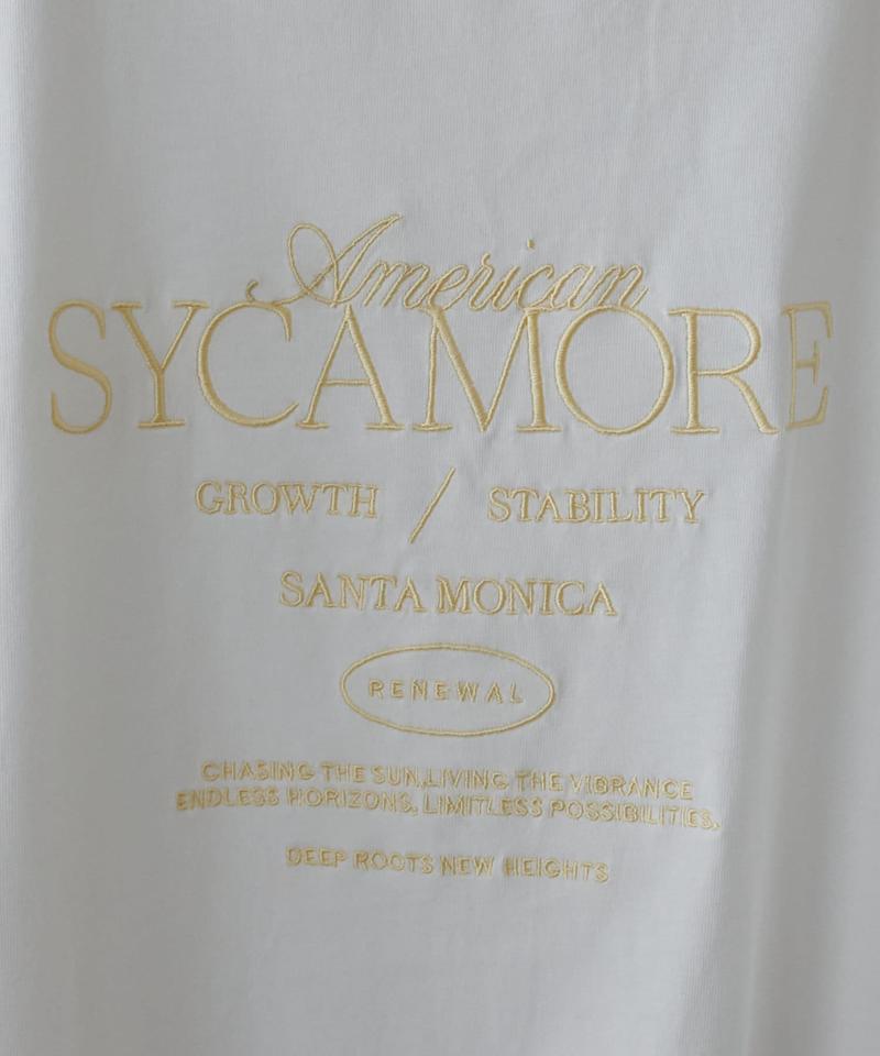 【ユニセックス】カラー刺繍ロゴTシャツ