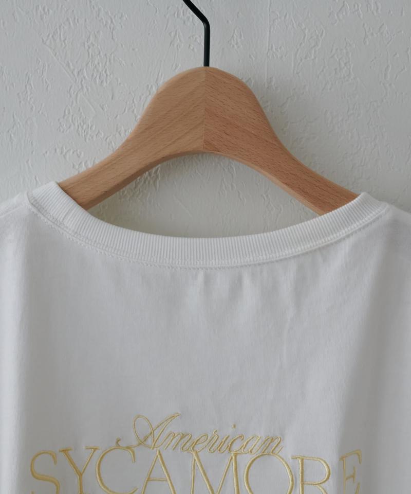 【ユニセックス】カラー刺繍ロゴTシャツ