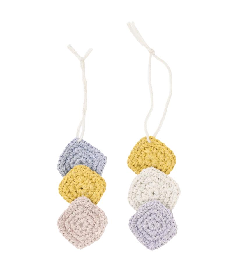 クロッシェ菱つなぎ2個セット／たなばた