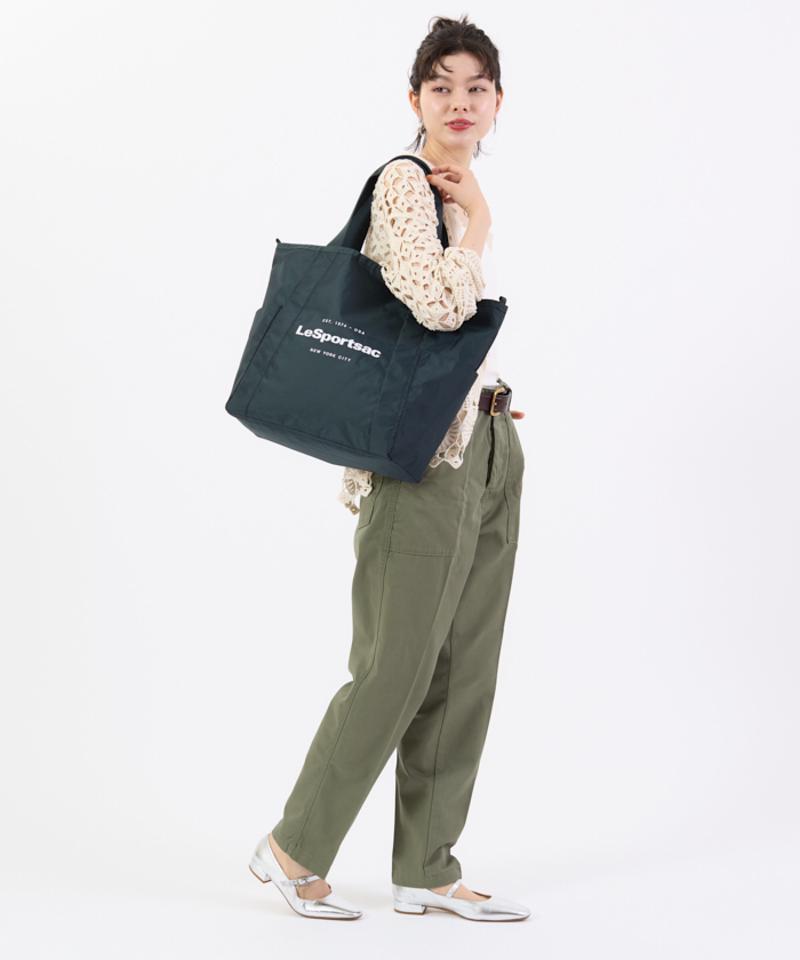 LG REVERSIBLE PKT TOTE２ウェイミッドナイトグリーン