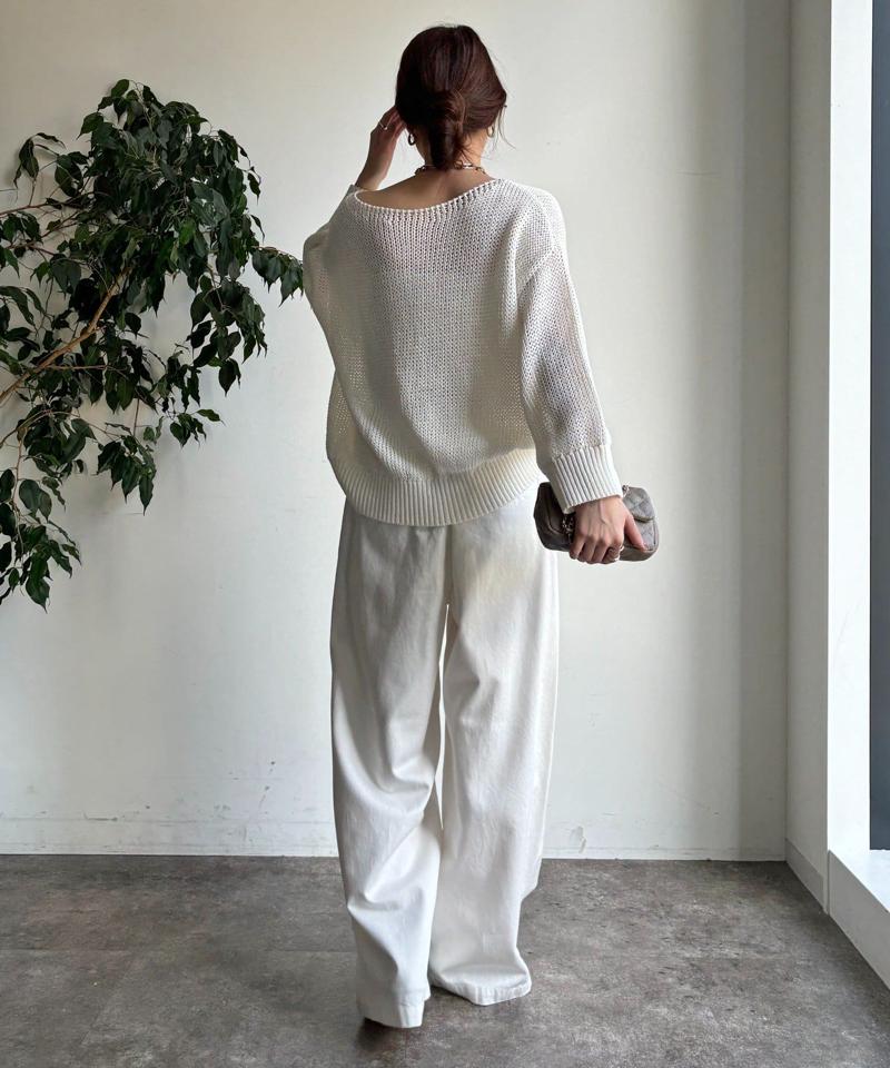 【完売カラー再追加！】デニムワイドイージーパンツ