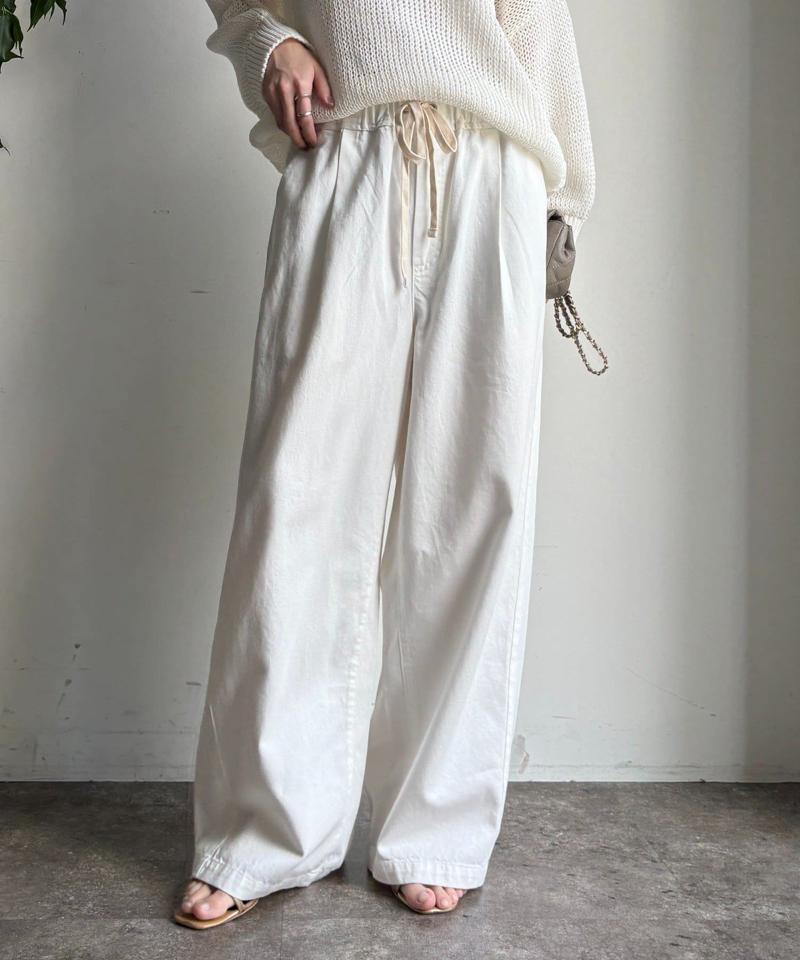 【完売カラー再追加！】デニムワイドイージーパンツ