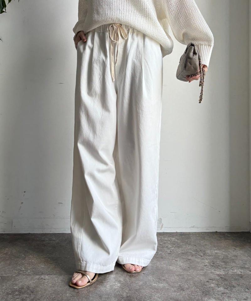 【完売カラー再追加！】デニムワイドイージーパンツ