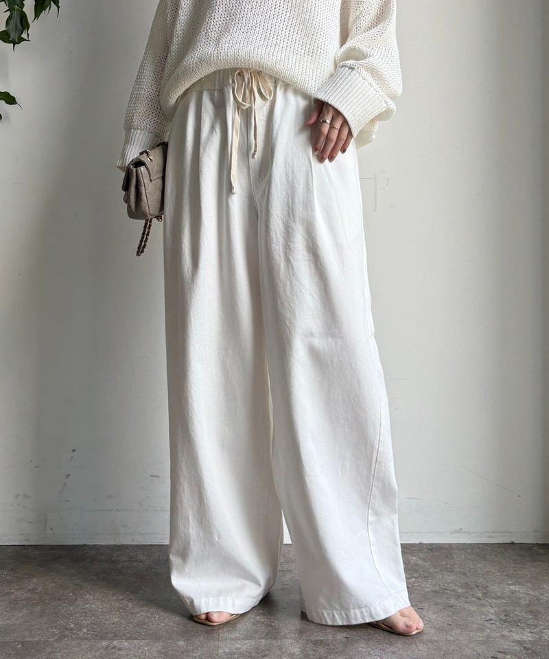 【完売カラー再追加！】デニムワイドイージーパンツ