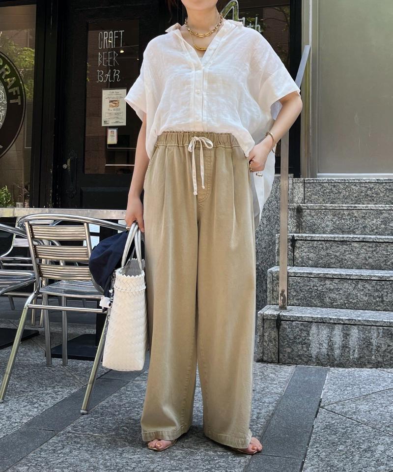 【完売カラー再追加！】デニムワイドイージーパンツ