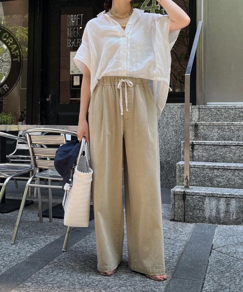 【完売カラー再追加！】デニムワイドイージーパンツ