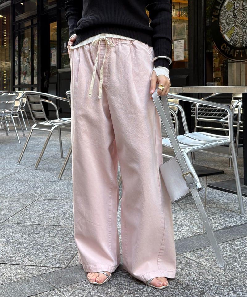 【完売カラー再追加！】デニムワイドイージーパンツ