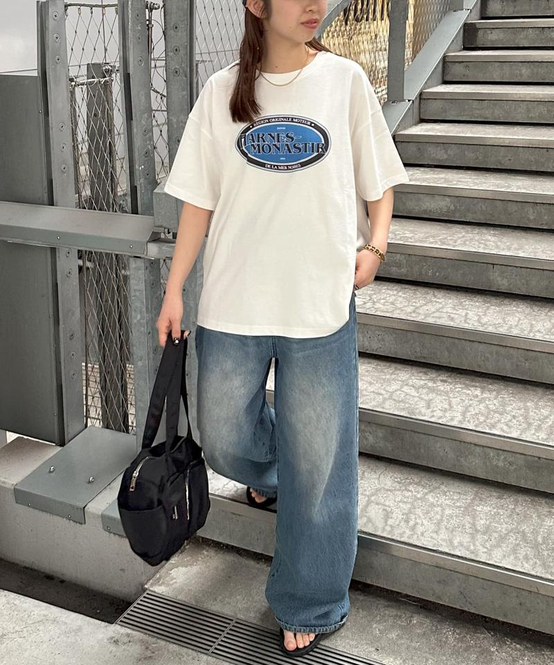 【ユニセックス】サークルロゴTシャツ