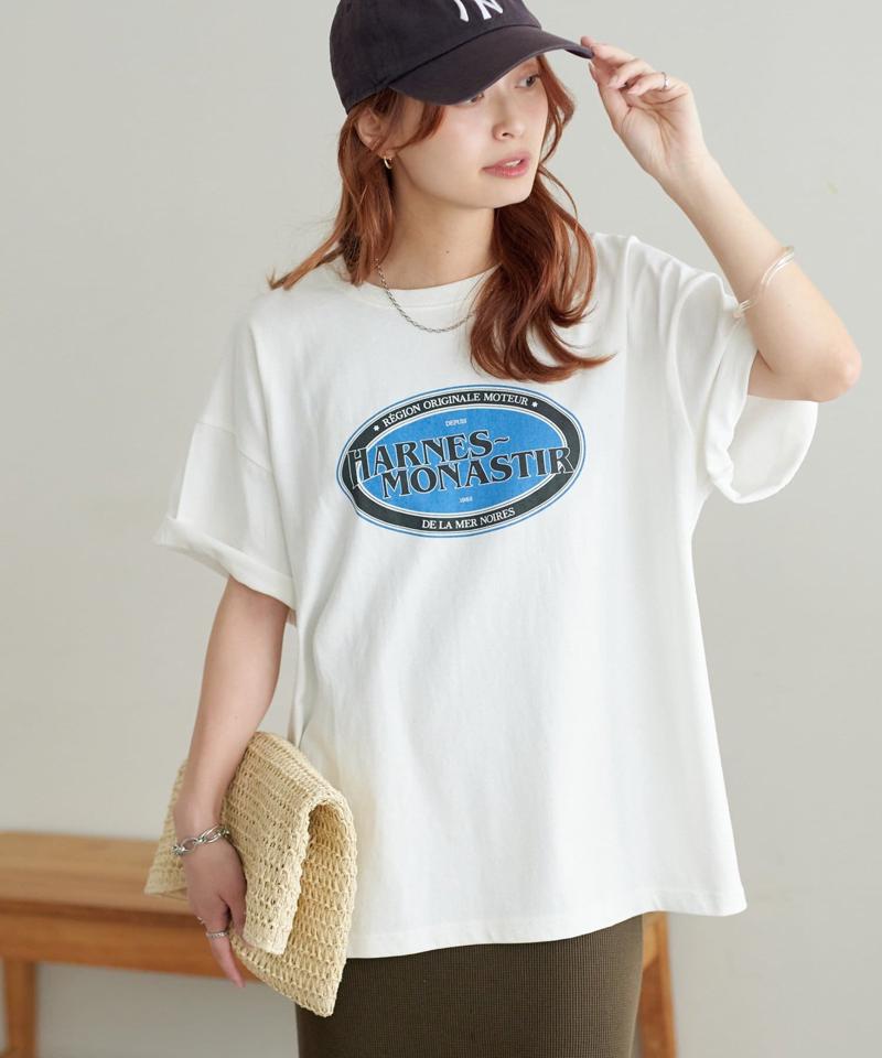 【ユニセックス】サークルロゴTシャツ