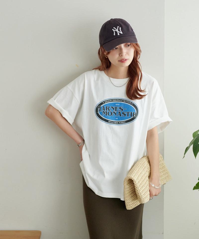 【ユニセックス】サークルロゴTシャツ