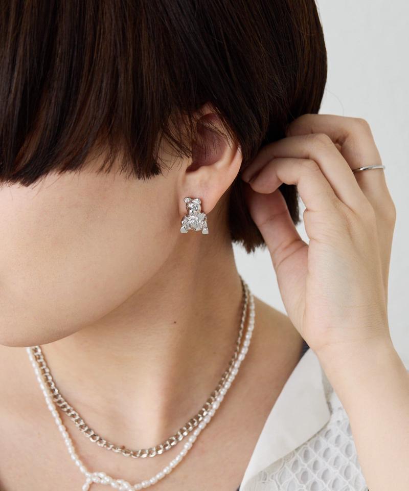 【beq Pettina(ベック ペティーナ)】テディベアピアス