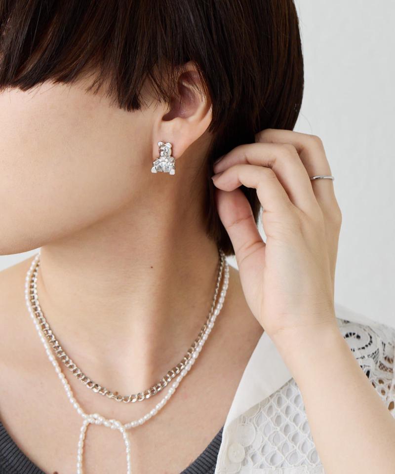 【beq Pettina(ベック ペティーナ)】テディベアピアス