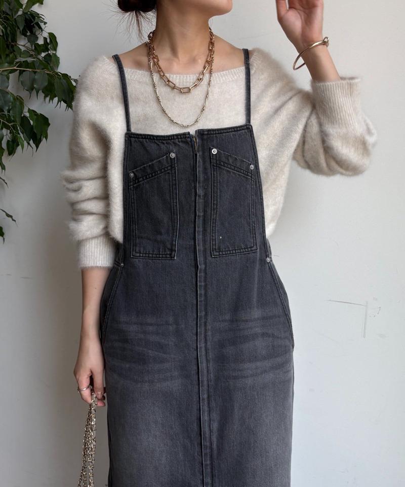 【新色追加】デニムキャミジャンスカ