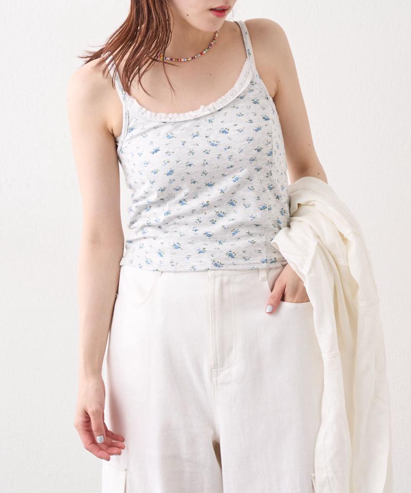 小花レースキャミ