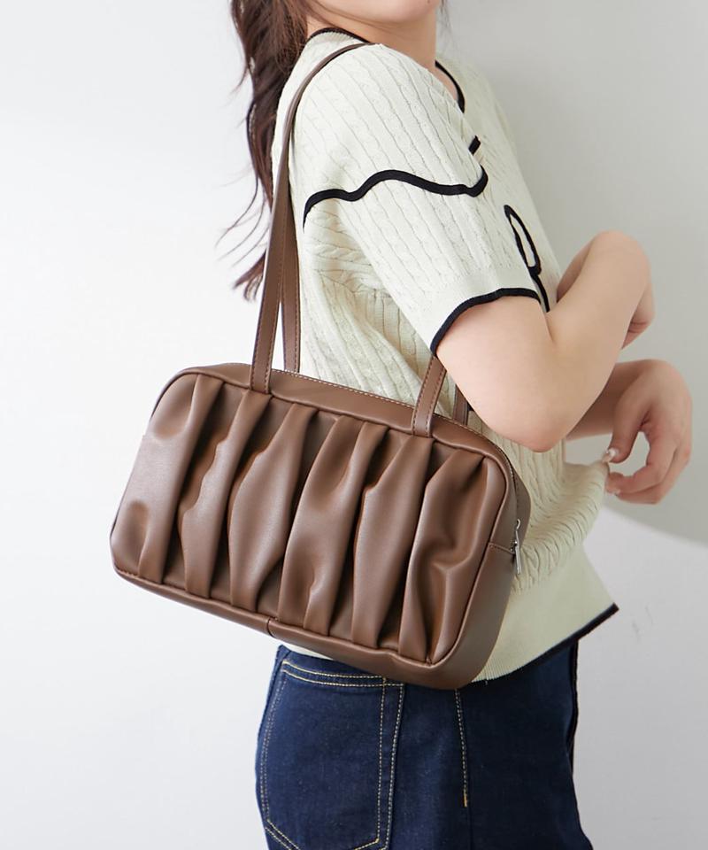 【WEB限定】タック入ボストンバッグ
