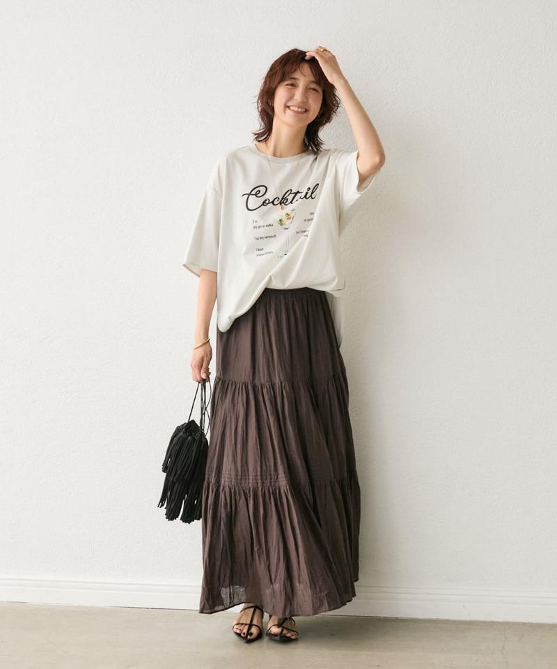 【遊び心◎】COCKTAILオーバーTee