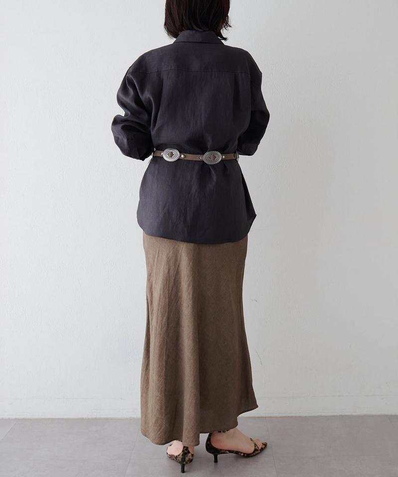 ツイル顔料染めスカート