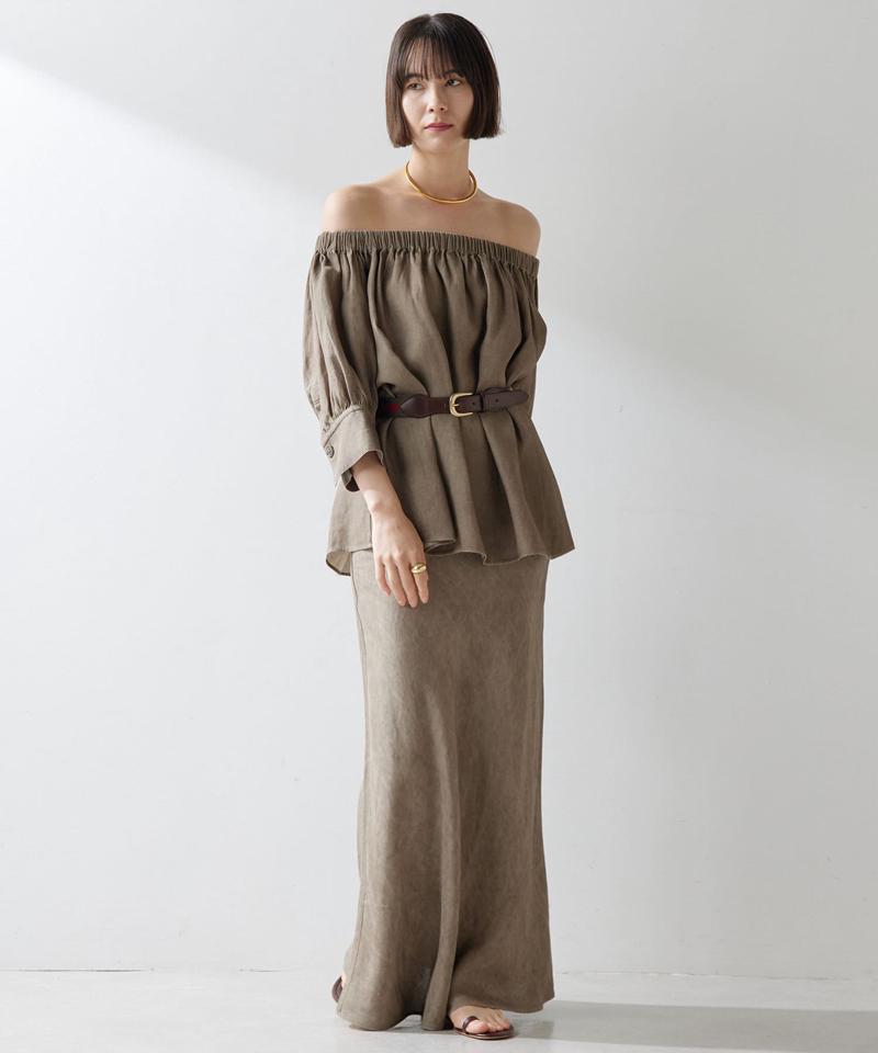 ツイル顔料染めスカート