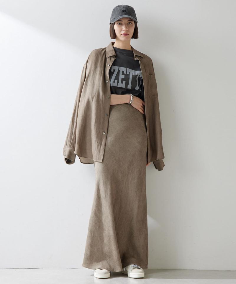 ツイル顔料染めスカート