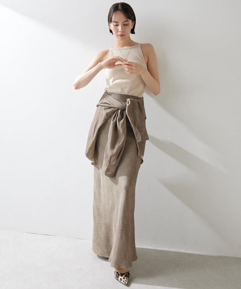 ツイル顔料染めスカート